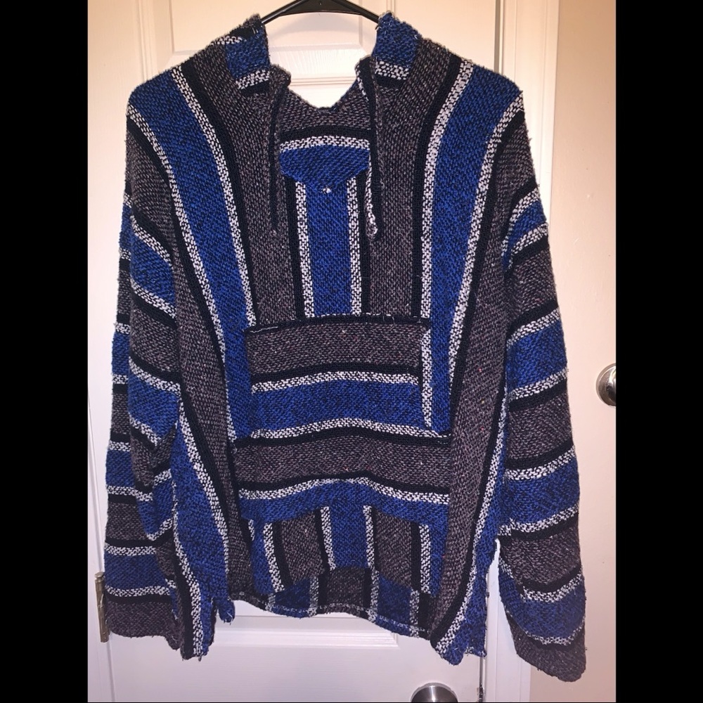 “Drug rug” pullover jacket